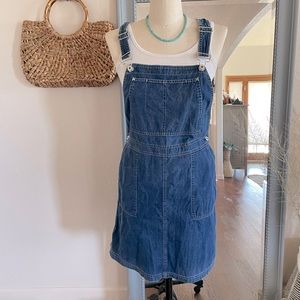 Jean overall dress